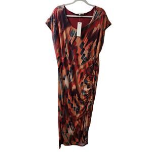 Madison + Hudson NWT Ruched Dress Size 3X Art Wear